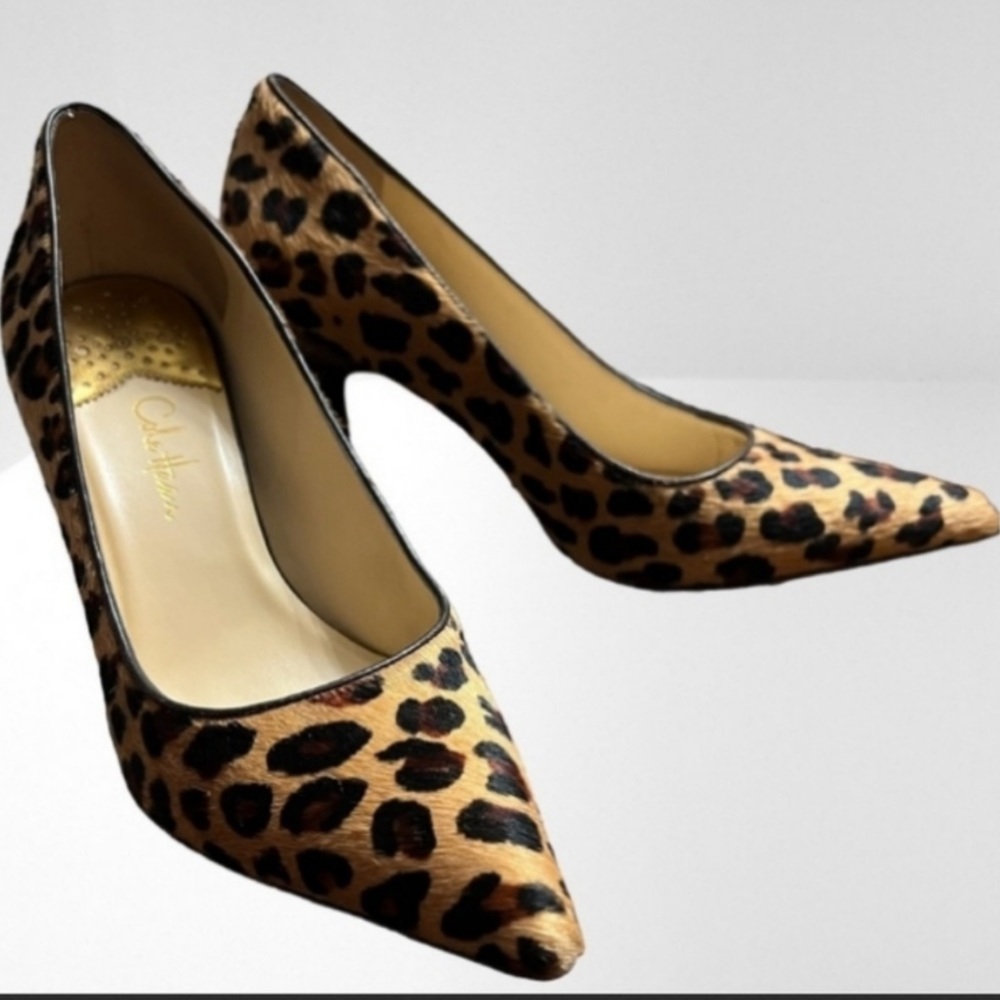 Cole Haan x Nike Air Cheetah Print in Pony Hair Heels, 8.5
